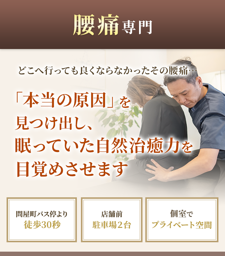 腰痛専門